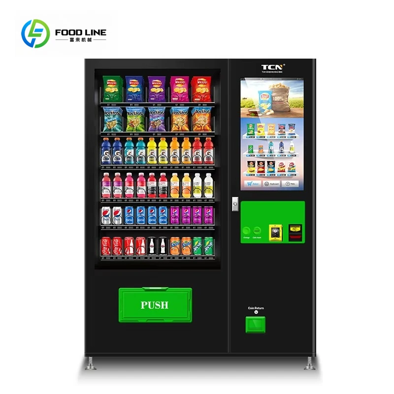 

32 Inches Touch Screen Vending Machine for Cold Drinks Snacks Machine Vending