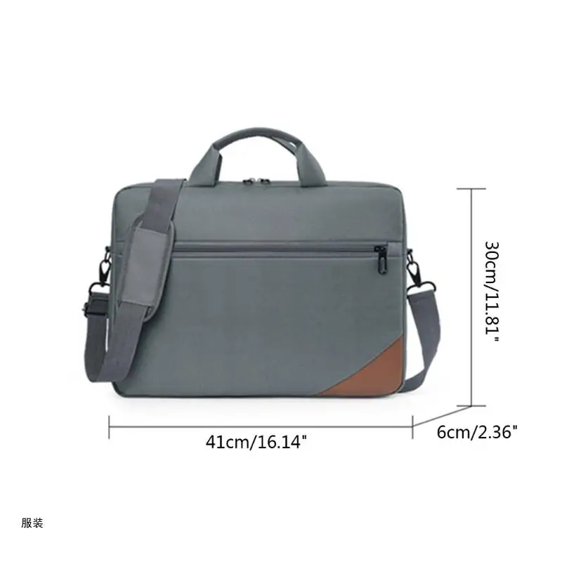 D0ud bolsa tote para computador, maleta fina para notebook 15.6 polegadas, bolsa ombro mensageiro para laptop,