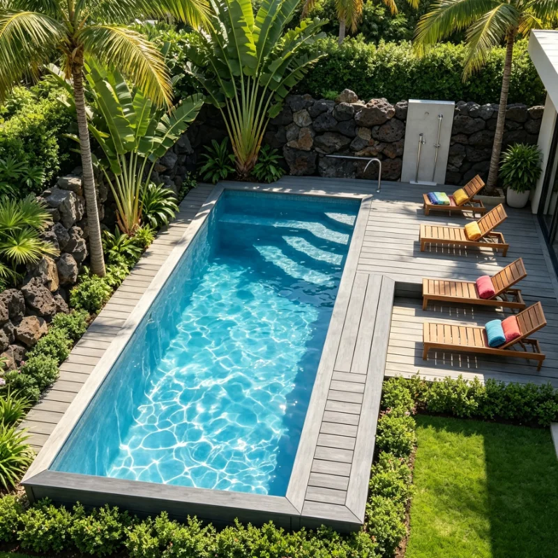 Customized Small Garden Prefab Modular Container Plunge Pool Above Ground Swim Tub For Household Summer Cooling