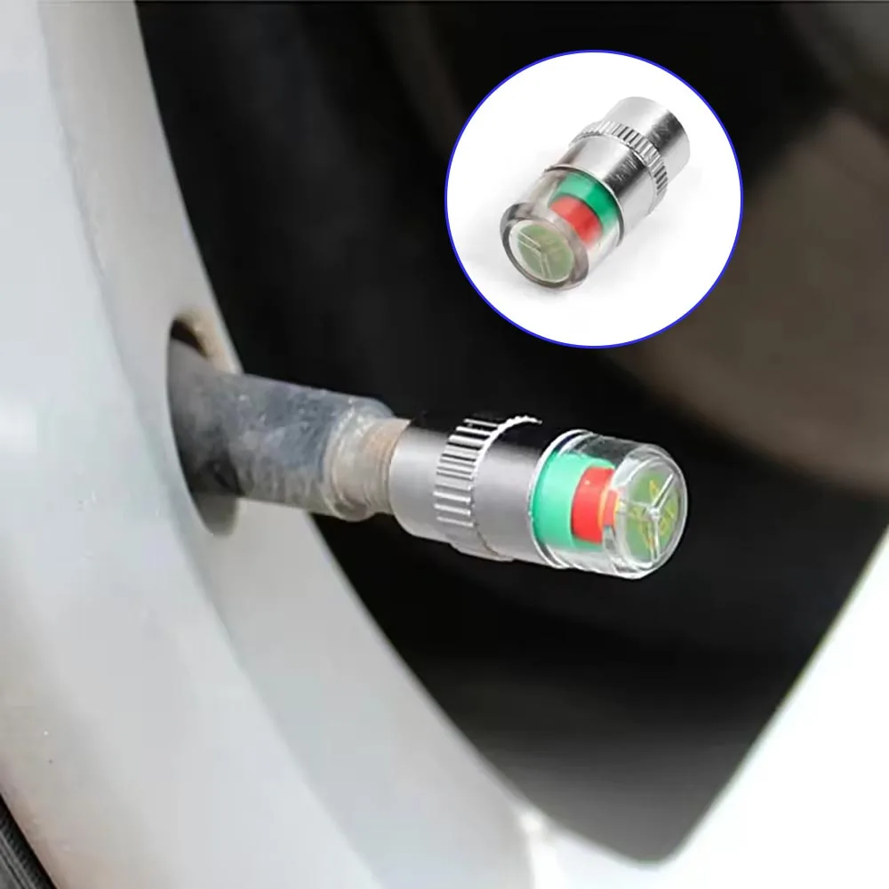 

4 шт., автоматический индикатор давления в шинах, автомобильный манометр, индикатор оповещения, мониторинг клапана, датчик внешнего обнаружения клапана