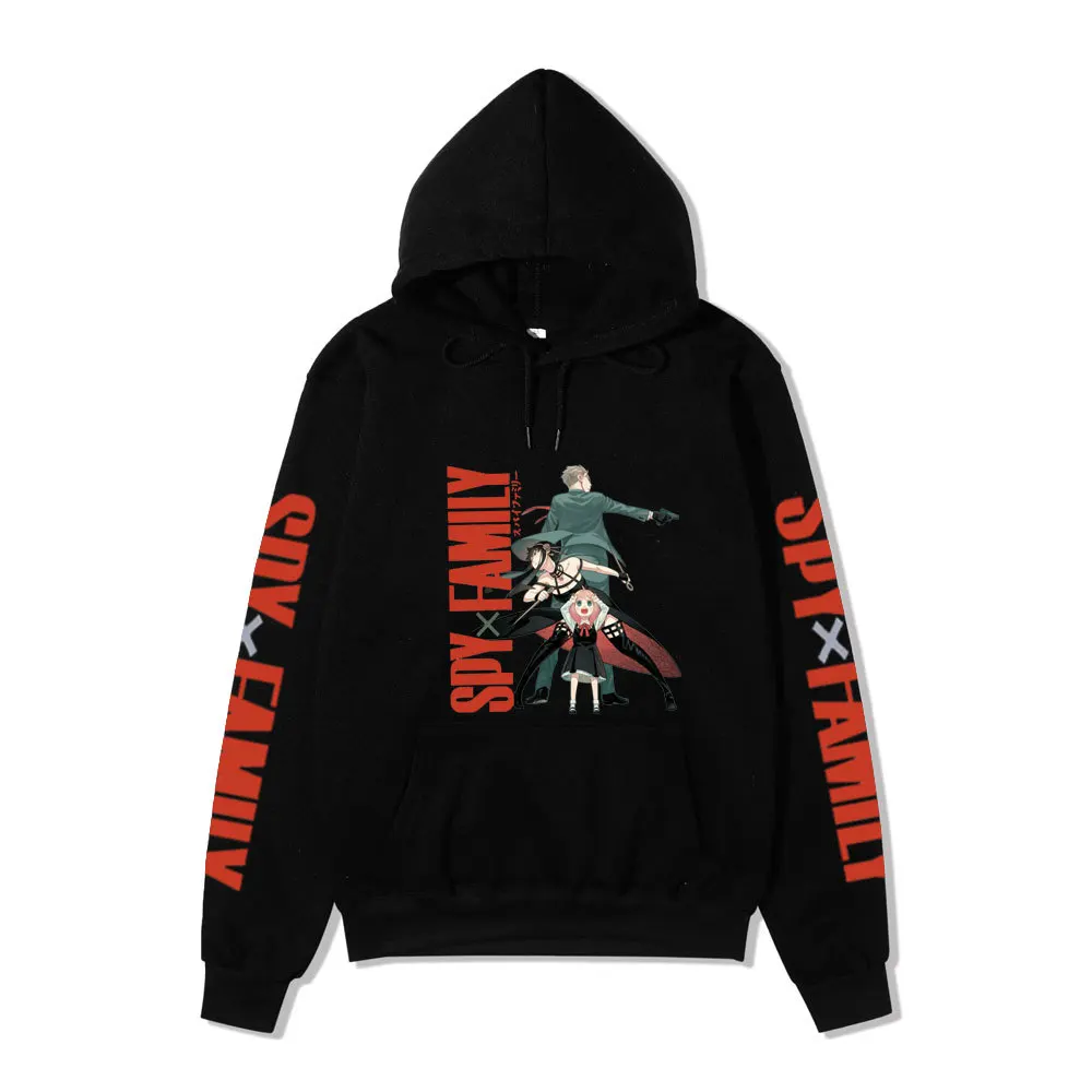 

Spy x Family Hoodie Jacket - Fleece-Lined Sweatshirt with Anime Print, Spring/Fall Casual Wear