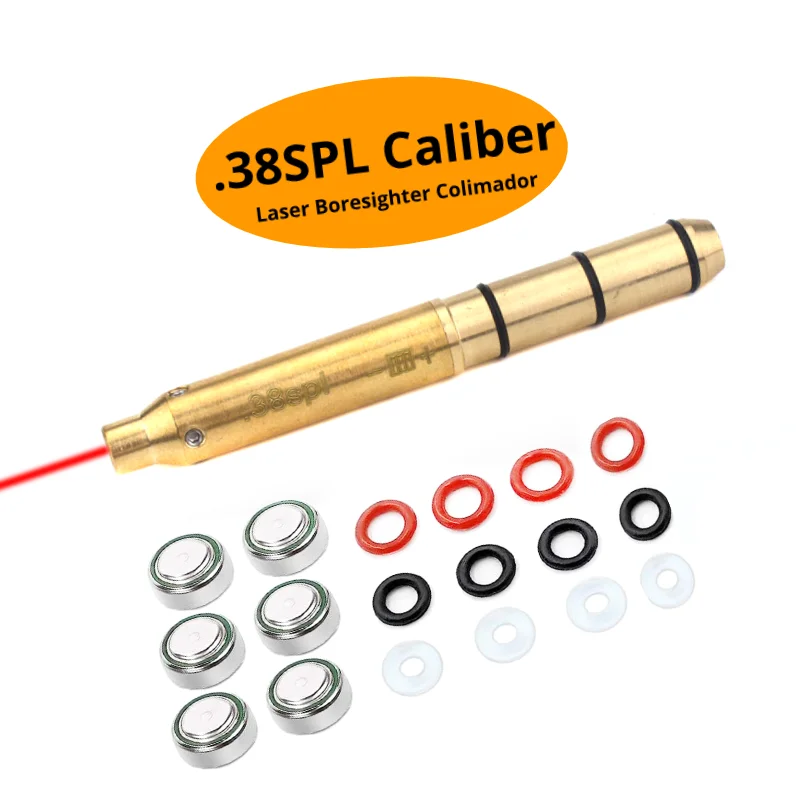 38 Laser Boresighter .38 Special End of Barrel Laser Bore Sight 38spl Laser Collimator