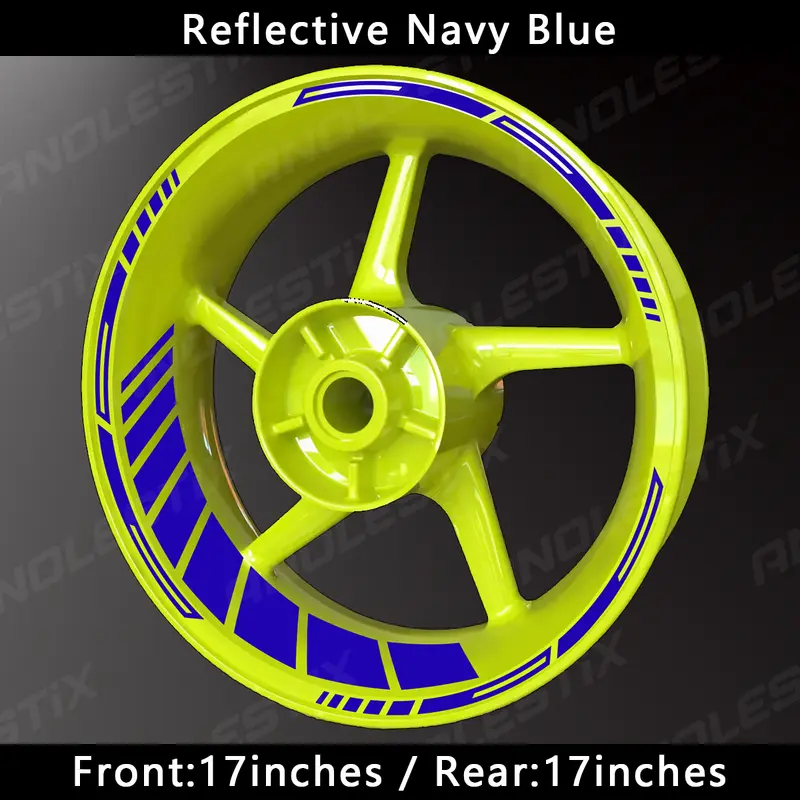 Reflective Motorcycle Wheel Stickers Hub Decal Rim Stripe 17 Inch Fit For YAMAHA Honda Kawasaki Suzuki BMW KTM Husqvarna Triumph - Image 7