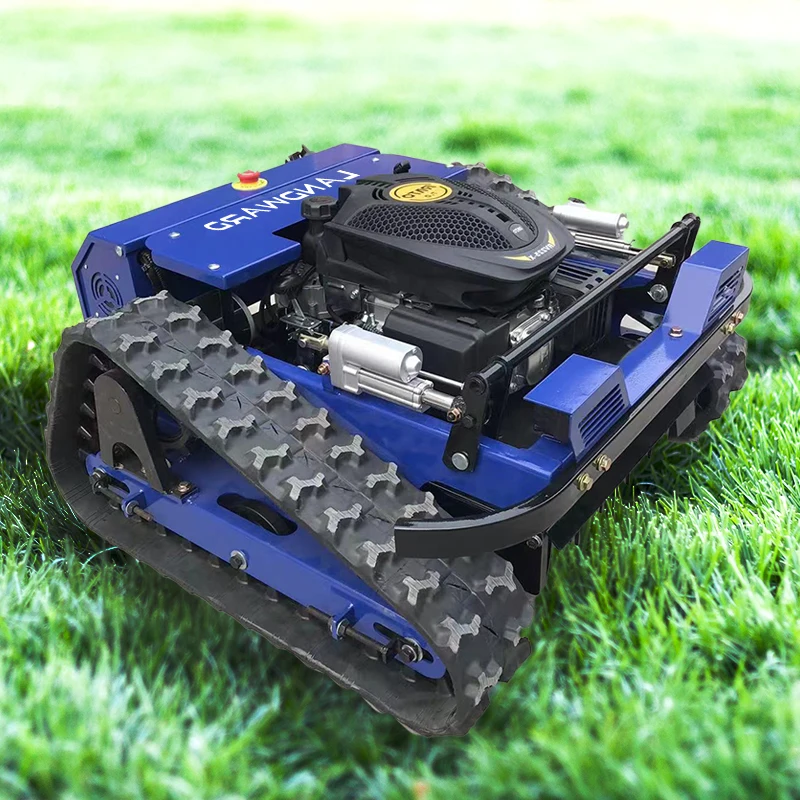 Customized Remote Control Lawn Mower Four-Wheel Drive Pastoral Management Lawn Mowing Robot Crawler Remote Control Lawn Mower