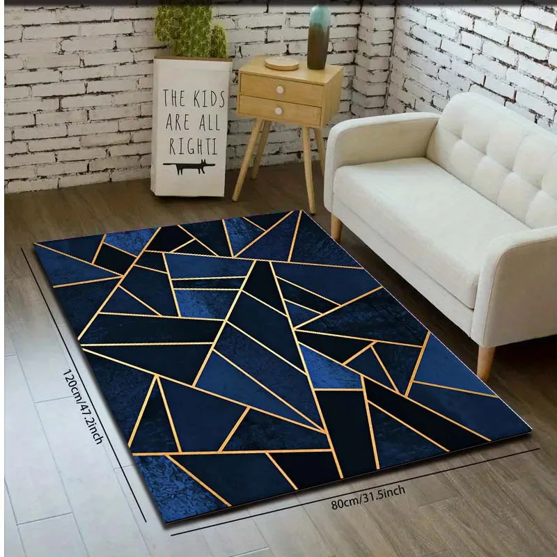 Geometric Marble Irregular Carpet for Living Room Decor Sofa Table Large Area Rugs Bedroom Children's Play Anti-Slip Floor Mat