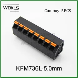 25/50PCS/LOT KF736 TERMINALS single layer spring terminal block KFM736L 0152-02XX CONNECTOR KFM736L