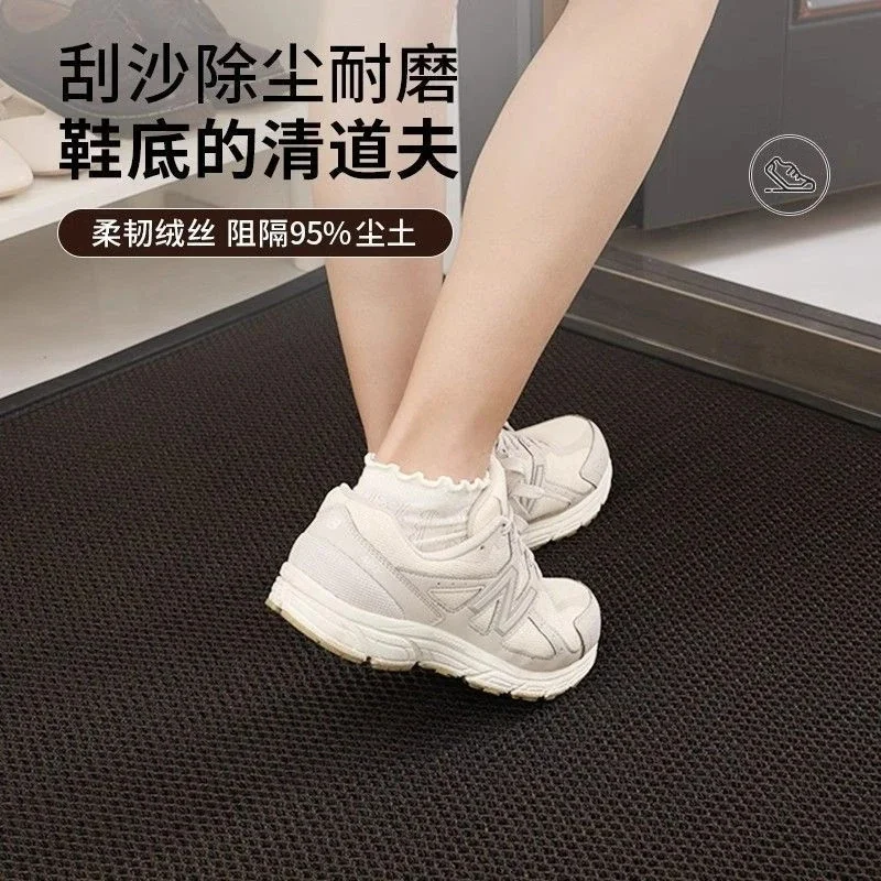 Entrance Doormat Elastic Mud Guard Hollow Non Slip Durable Door Mat For Home Villa Porch Patio Entryway For Families And Pets
