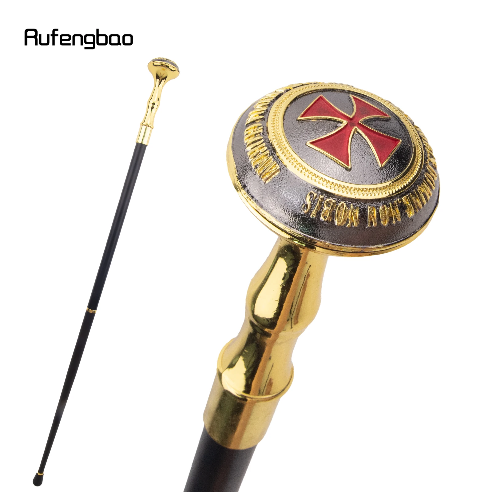 Red Cross Freemasonry Freemasons Totem บรรเทาเดิน Cane แฟชั่นเดิน Stick สุภาพบุรุษ Crosier ลูกบิดเดิน Stick 93 ซม.