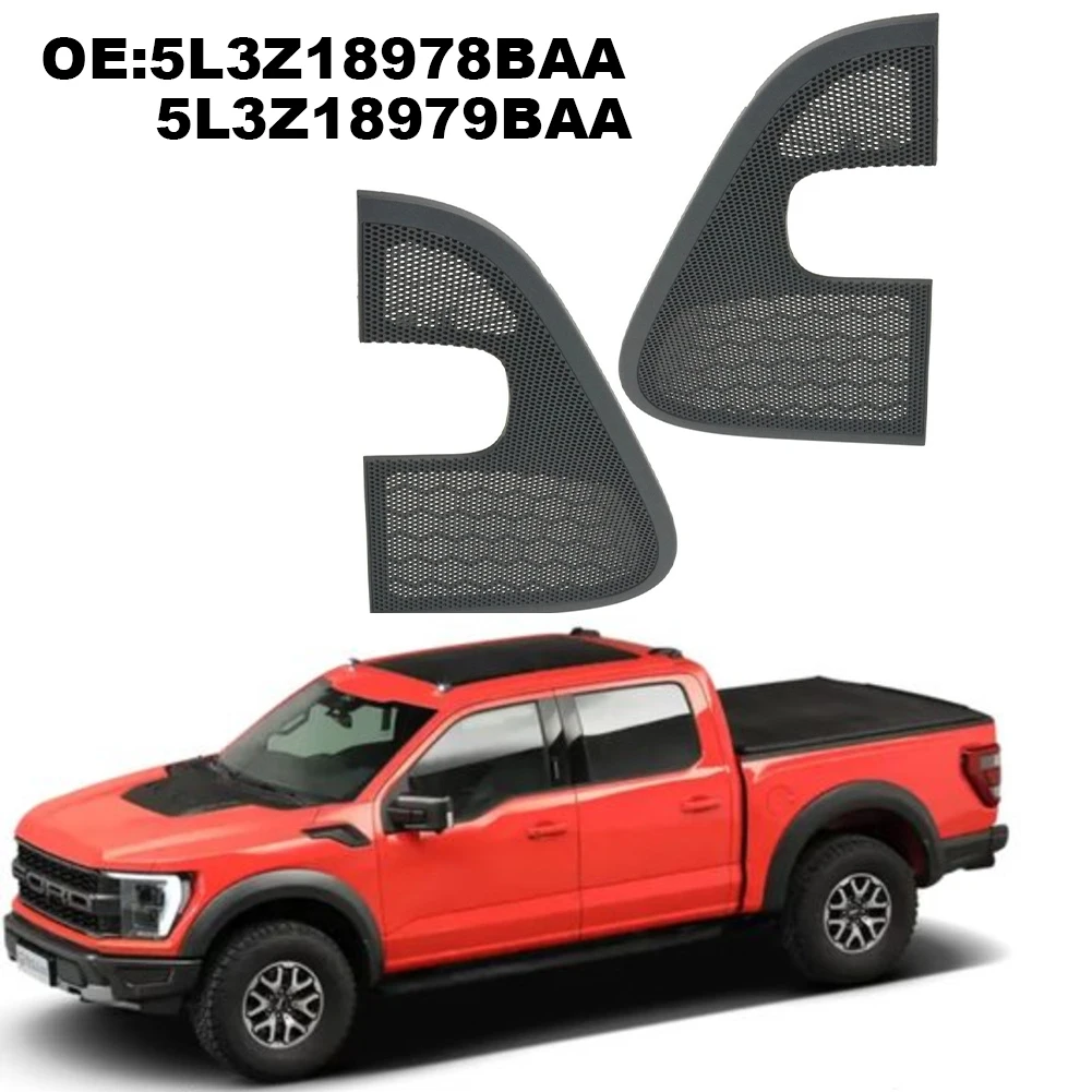 

Left and Right Door Speaker Grille Cover for For F150 Pickup Truck Front Door Panels Compatible with Crew Cab Models