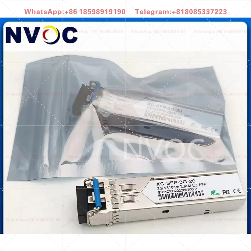 3G SM Duplex LC 10KM 20KM SDI SFP+ Transceiver,3Gbps Single Transmitter/Receiver to Fiber Converter Suitable Black Magic Device