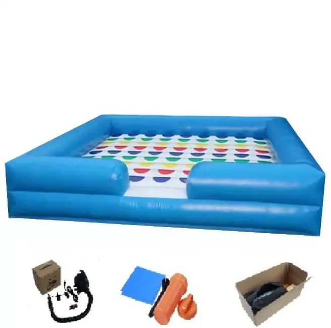 

Large Interactive Outdoor Inflatable Floating Water 3d Twister Mattress Game For Sale Adults