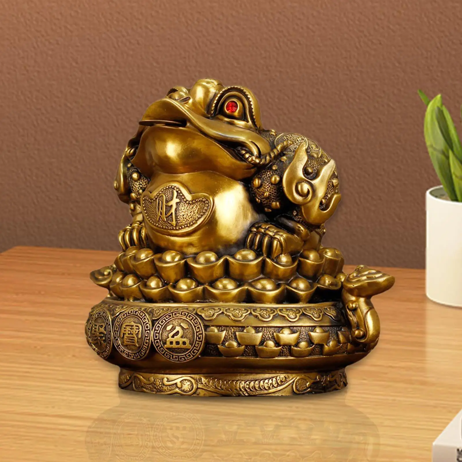 

Money Frog Statue Home Decor Table Decoration for Entrance Tabletop Office