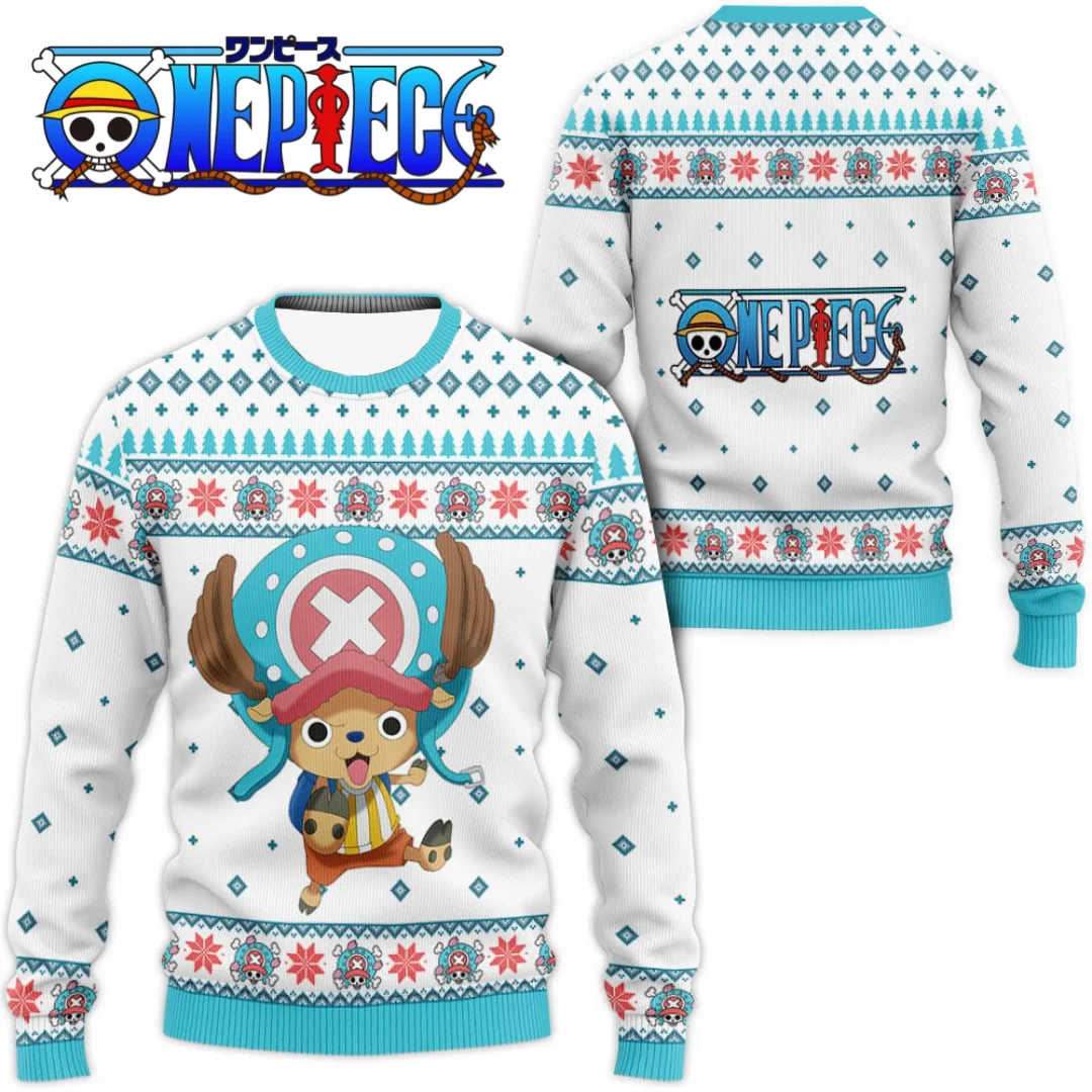 2026 Autumn Anime 'One Piece' Tony Tony Tony Choba Chou Fashionable Home Round Neck Hoodie Is Perfect for Men and Women