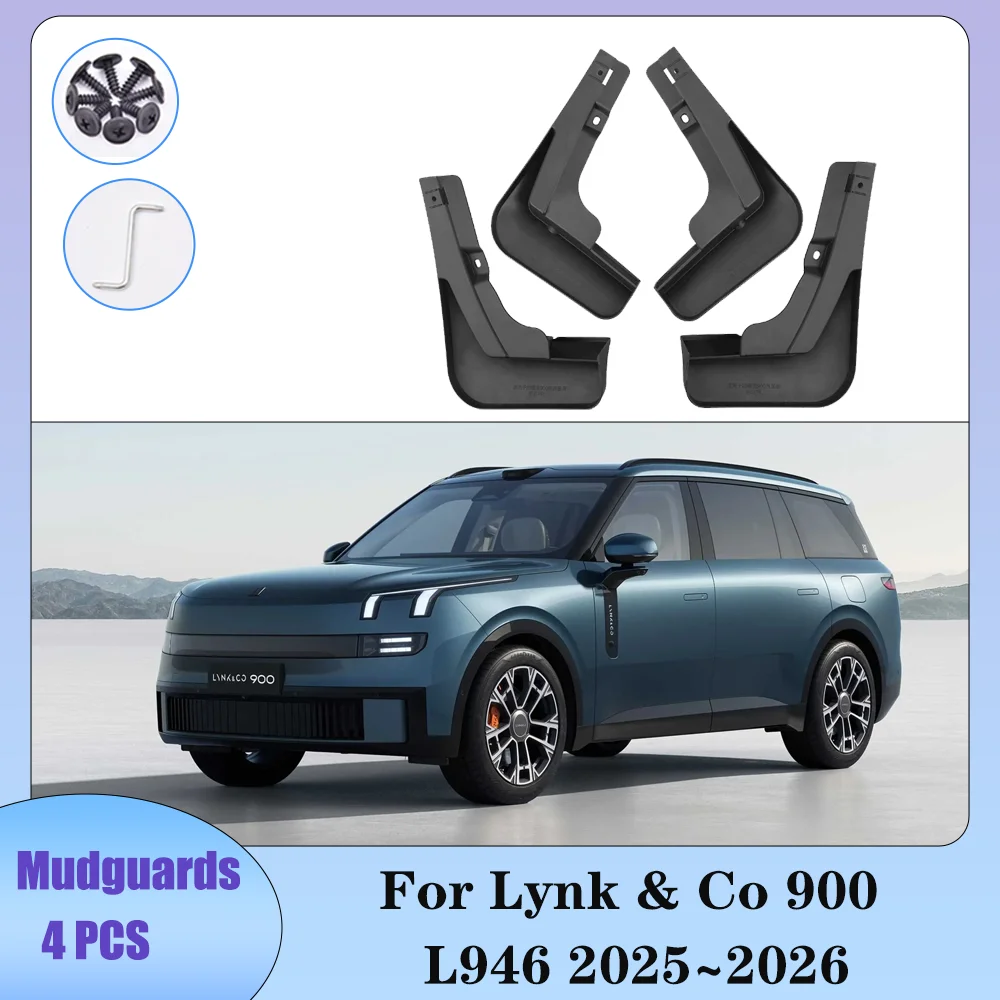 

Car Wheel Mudquard For Lynk & Co 900 L946 2025~2026 Mud Flaps Skin Cover Guards Fenders Splash Parts Accessories 4PCS