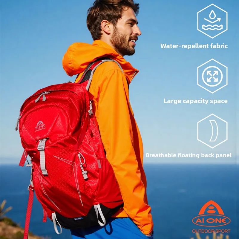 

Aione Outdoor Hiking Bapa Lightweight Breathable Waterproof Travel Bag 25L ex Durable Nylon Resin Me Frame Bapa