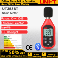 UNI-T UT353  Noise Measuring Instrument db Meter 30~130dB UT353BT(Bluetooth) Mini Audio Sound Level Meter Decibel Monitor