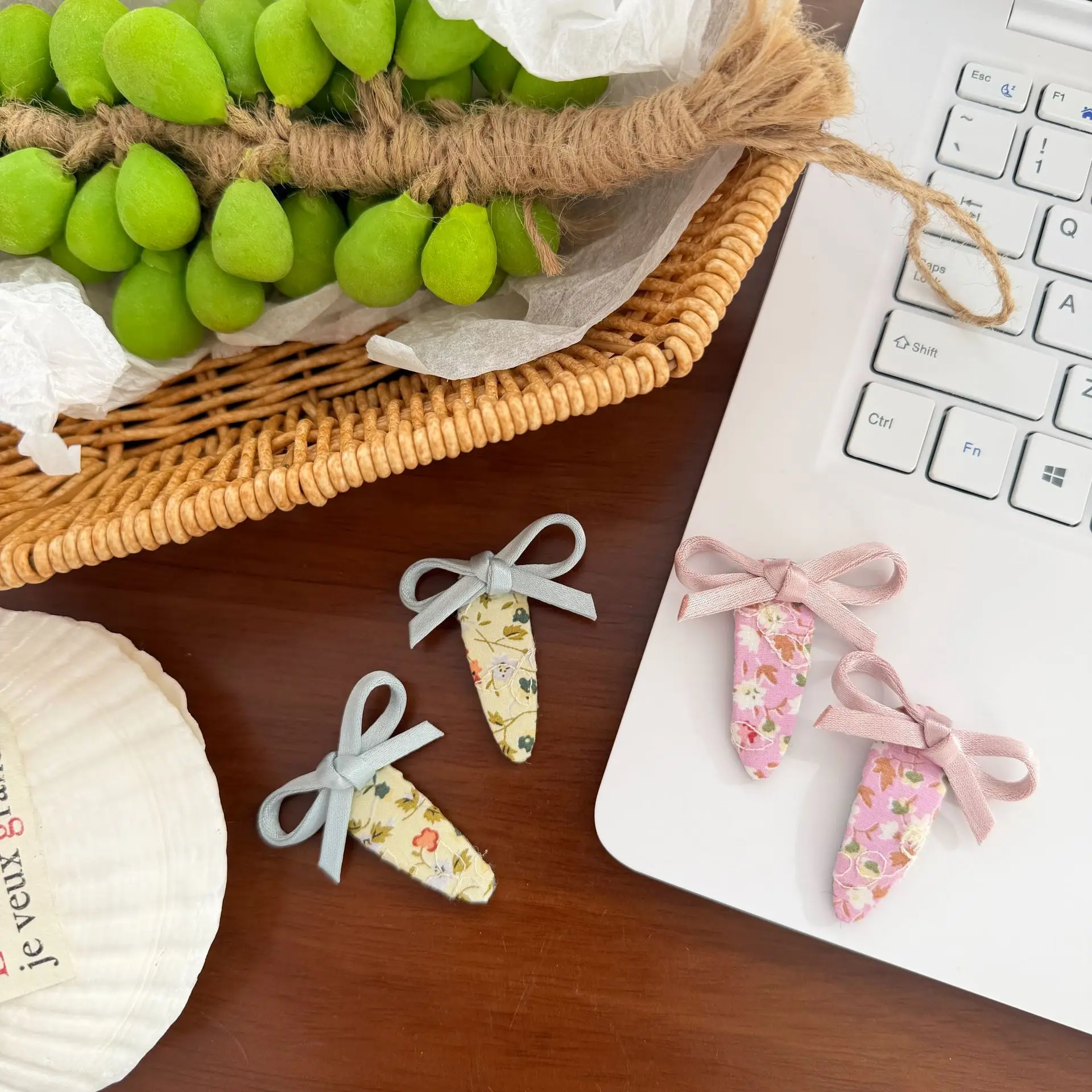 

High Quality Fabric Lace Butterfly Hair Clip for Girls Floral Bow Snap Clip Daily Versatile Hair Accessory Cute Gift