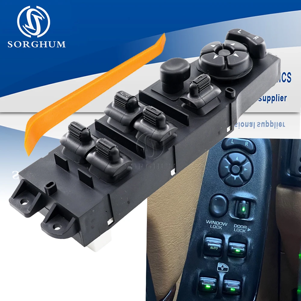 

56009449AC Главный переключатель управления стеклоподъемниками для Jeep Cherokee Limited 4-дверный 2001 XJ Series, левый, 4-дверный, 68171681AA 56009449AB