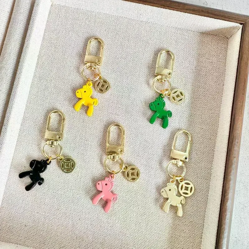 【w】мультяшный-милый-брелок-с-пони-брелок-со-знаком-зодиака-счастливая-лошадь-брелок-для-ключей-сумка-подвесное-украшение-подарок-на-Новый-год-благословение