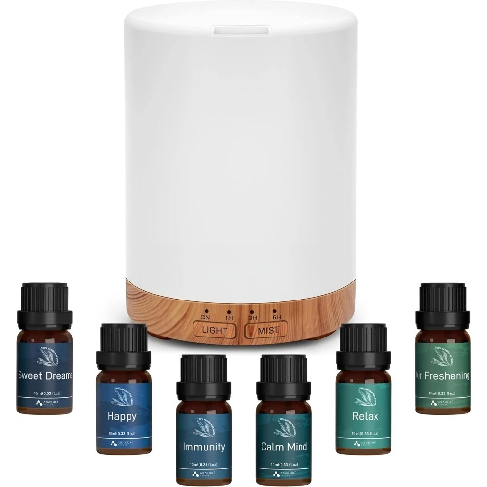 

Диффузор эфирного масла, ароматерапия, прохладный увлажнитель тумана, 300 мл, 7 цветов, светодиодный светильник, автоматическое выключение