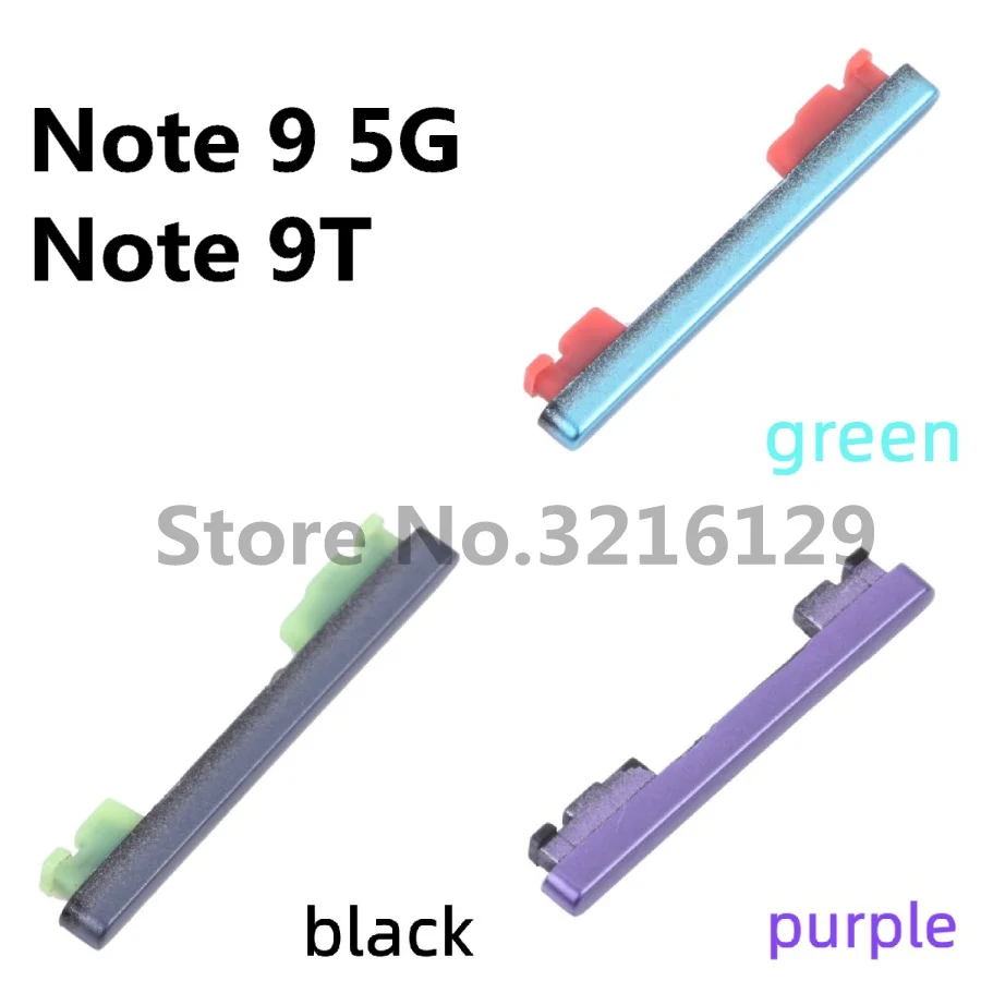 Original NEW For Xiaomi Redmi Note 9 Power 9T 9S Pro 4G 5G Phone Housing Chassis Volume Button Side Key Replacement