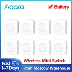 Aqara-Mini interrupteur sans fil, capteur Zigbee, bouton de commande à une clé, télécommande intelligente, maison, tournesol, Xiaomi Mi Home