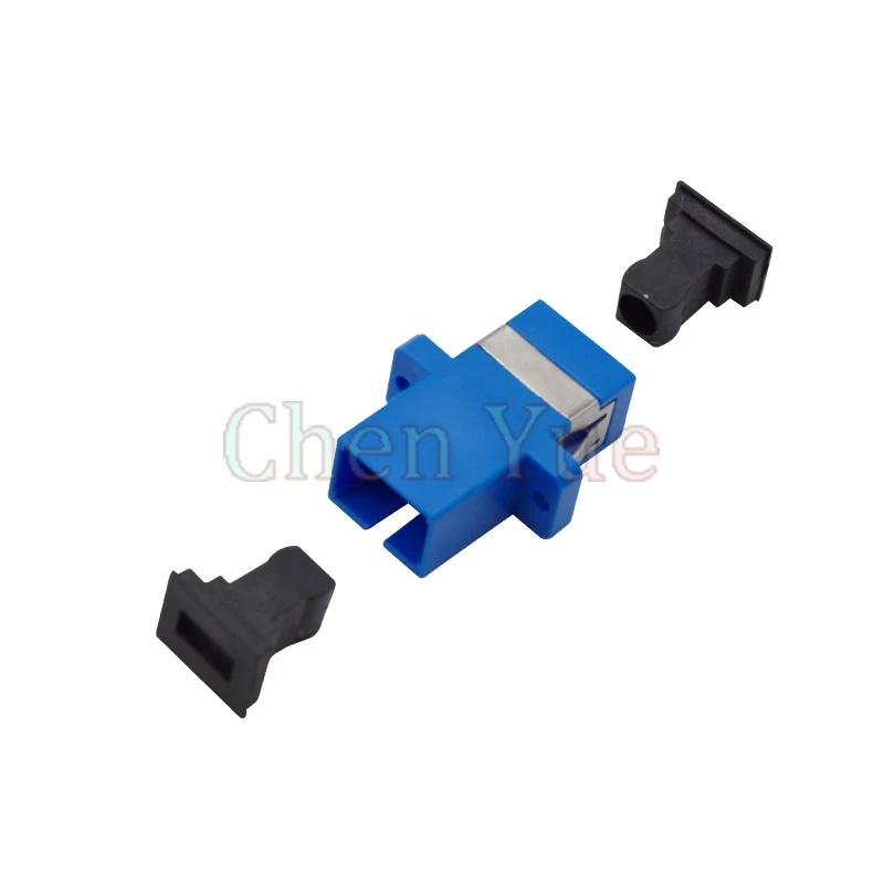 Single Mode Fiber Optic Connector Adapter, Singlemode Simplex Coupler, SC to SC Simplex, 100 Pcs Lot