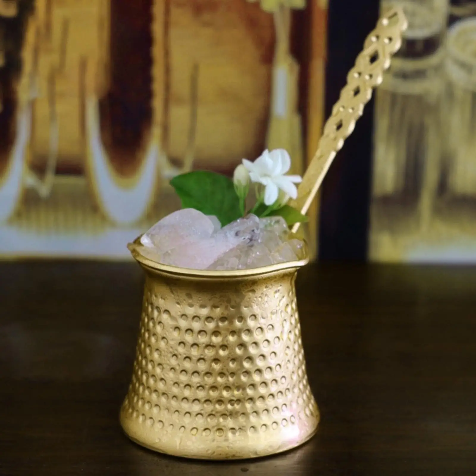 اليدوية النحاس مطلي إبريق قهوة التركية دائم غلاية مع مقبض بالتنقيط إبريق القهوة القدح للمطبخ المنزل بار مكتب #5