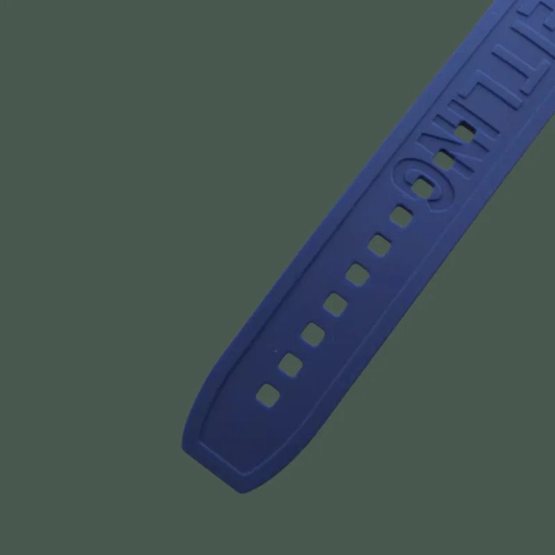 Soft natural soft silicone Alphabet Strap 22mm / 24mm Breitling strap fit Professional Super Ocean Avenger Blackbird Yellow Wolf