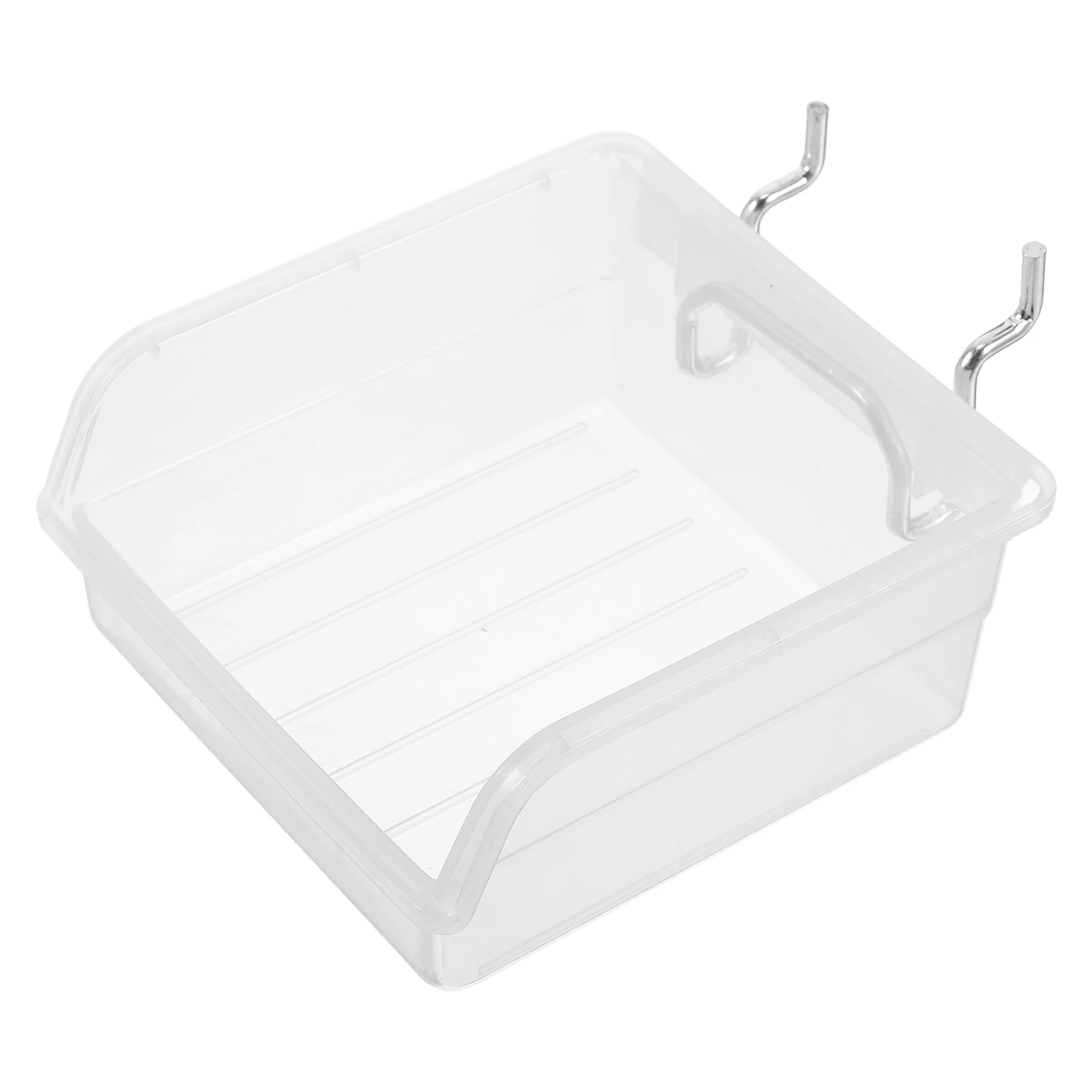 

Pegboard Bins Wide Clear Storage Organizer Thick Material Hole Plate Parts Box Transparent Peg Board Baskets Office