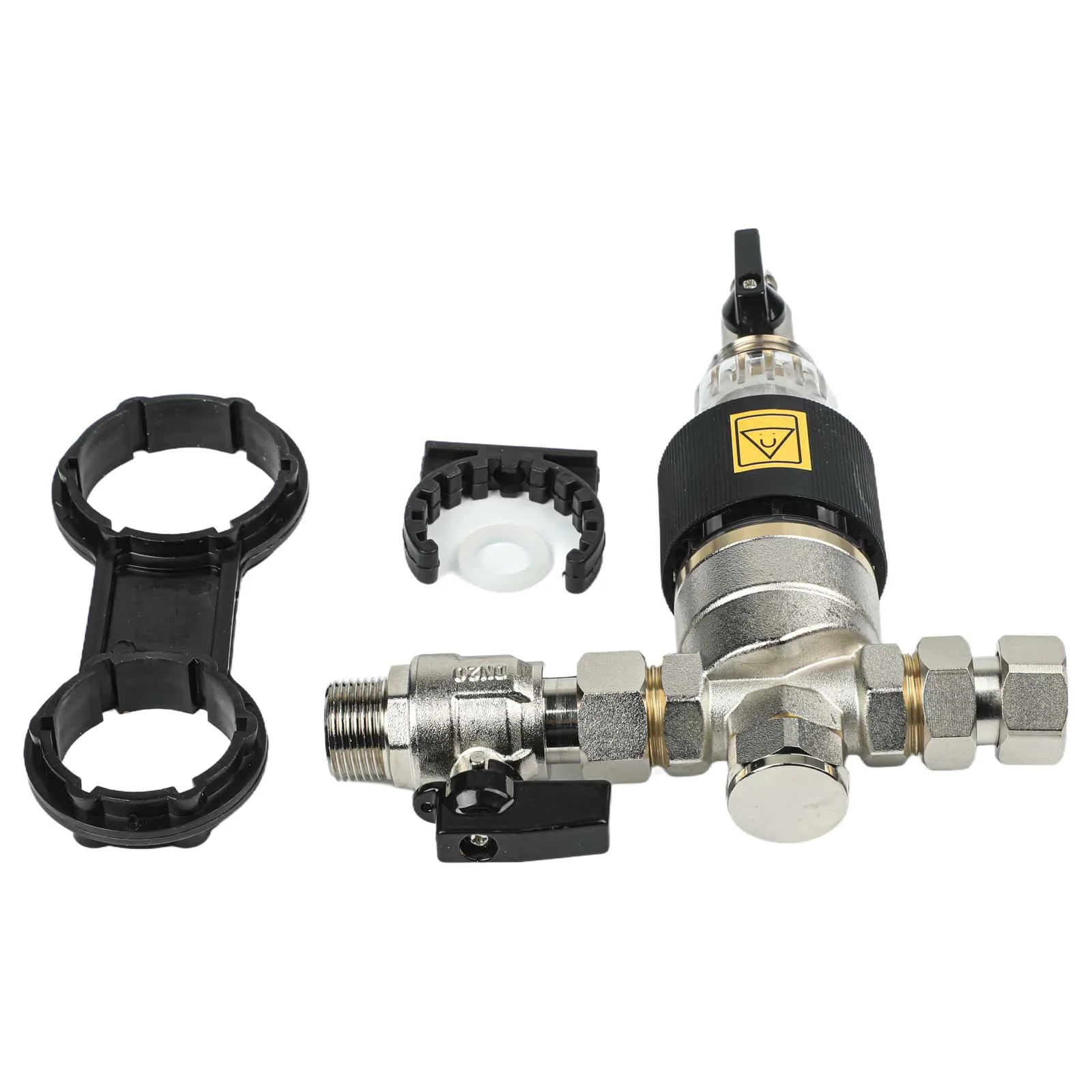 Boiler Dirt Trap DN20 Magnetic Filter On off Drain Handle Stainless Steel Mesh Removable Magnet Ring Threaded Connection
