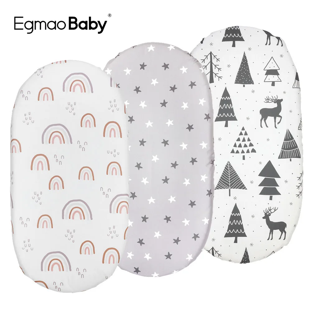 

Universal Bassinet Sheets for Boys & Girls 100% Microfabric Crib Fitted Sheet Newborn Changing Pad Covers Baby Bedding Sheet