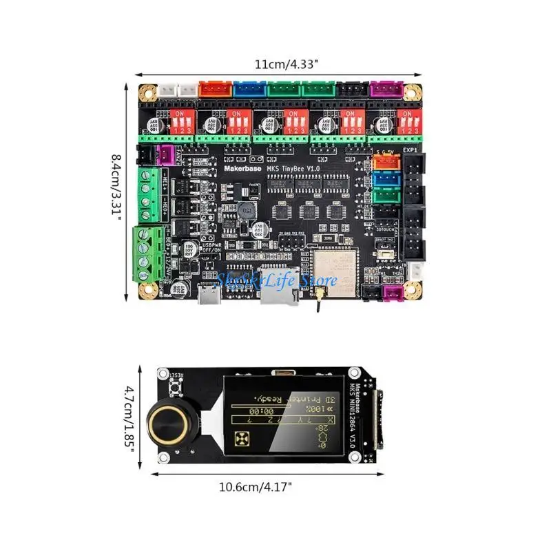 E65E MKS TinyBee Motherboard Support Dual-core 32bits MKS MINI12684 MKS Screens - Image 6