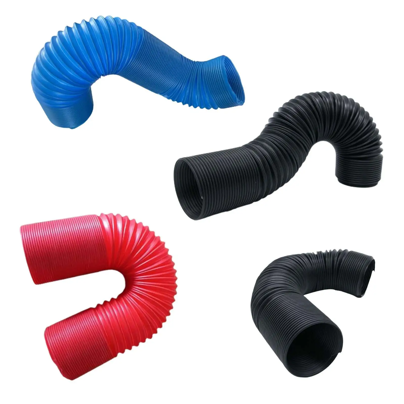 Car Flexible Air Intake Pipe Hose Extendable Washable Tube Stable Performance for Universal Vehicle Cooling