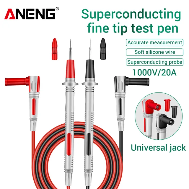 Uniwersalna sonda z drutu silikonowego 20A 1000V Przewody pomiarowe Pin do multimetru cyfrowego Do Vichy Do FLUKENeedle Tip Multi Meter Tester