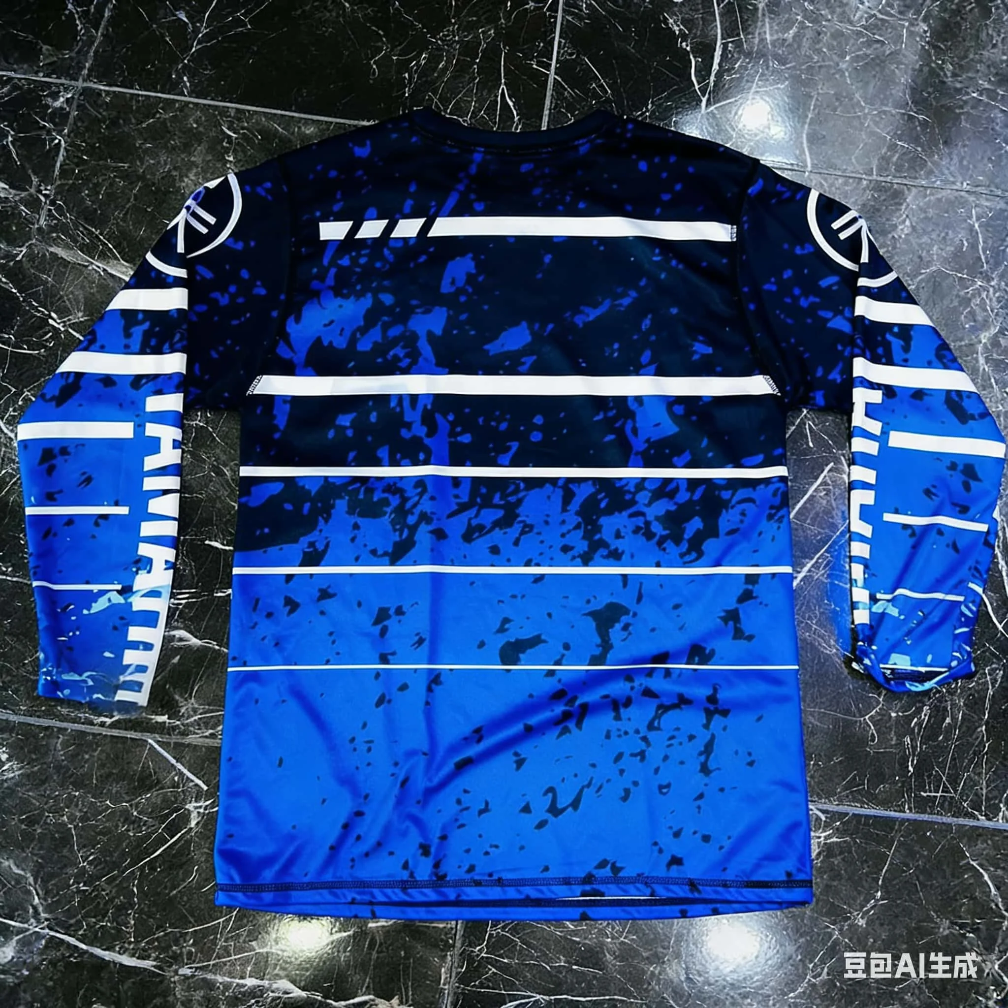 Summer Hot Selling Yamaha Printed Blue Long Sleeved T-shirt, Men and Women's Fashionable and Personalized Casual Cycling T-shirt