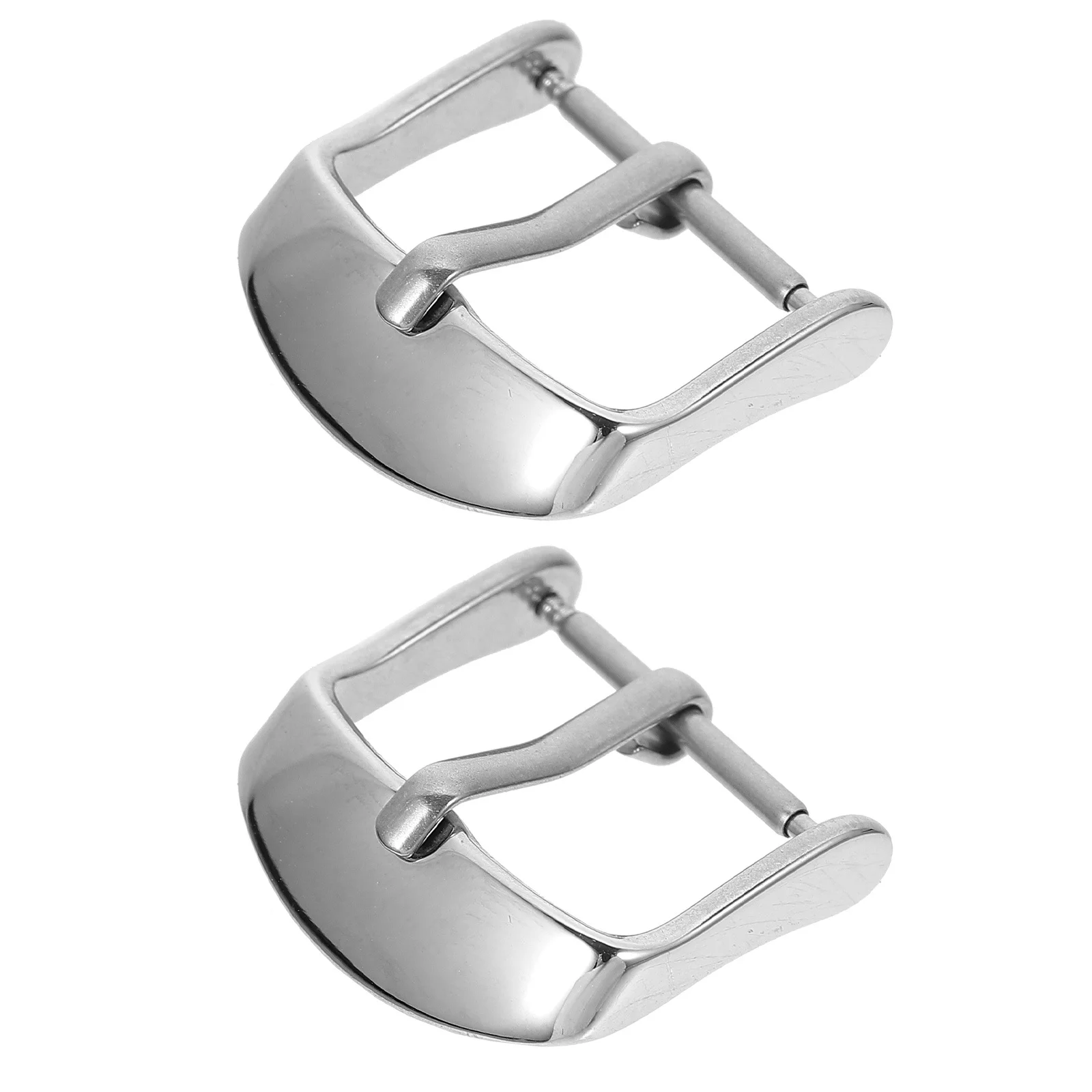 2 قطعة مشبك حزام الفولاذ المقاوم للصدأ المشبك لاستبدال أجزاء دائم حزام (استيك) ساعة أداة إصلاح ساعة الأشرطة العصابات مشبك