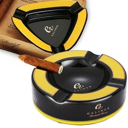 Large Ceramic Cigar Ashtray Home Round Living Room Creative Cigar Holder Stand Cenicero For Cigar Tobacco Cigarette Ashtrays