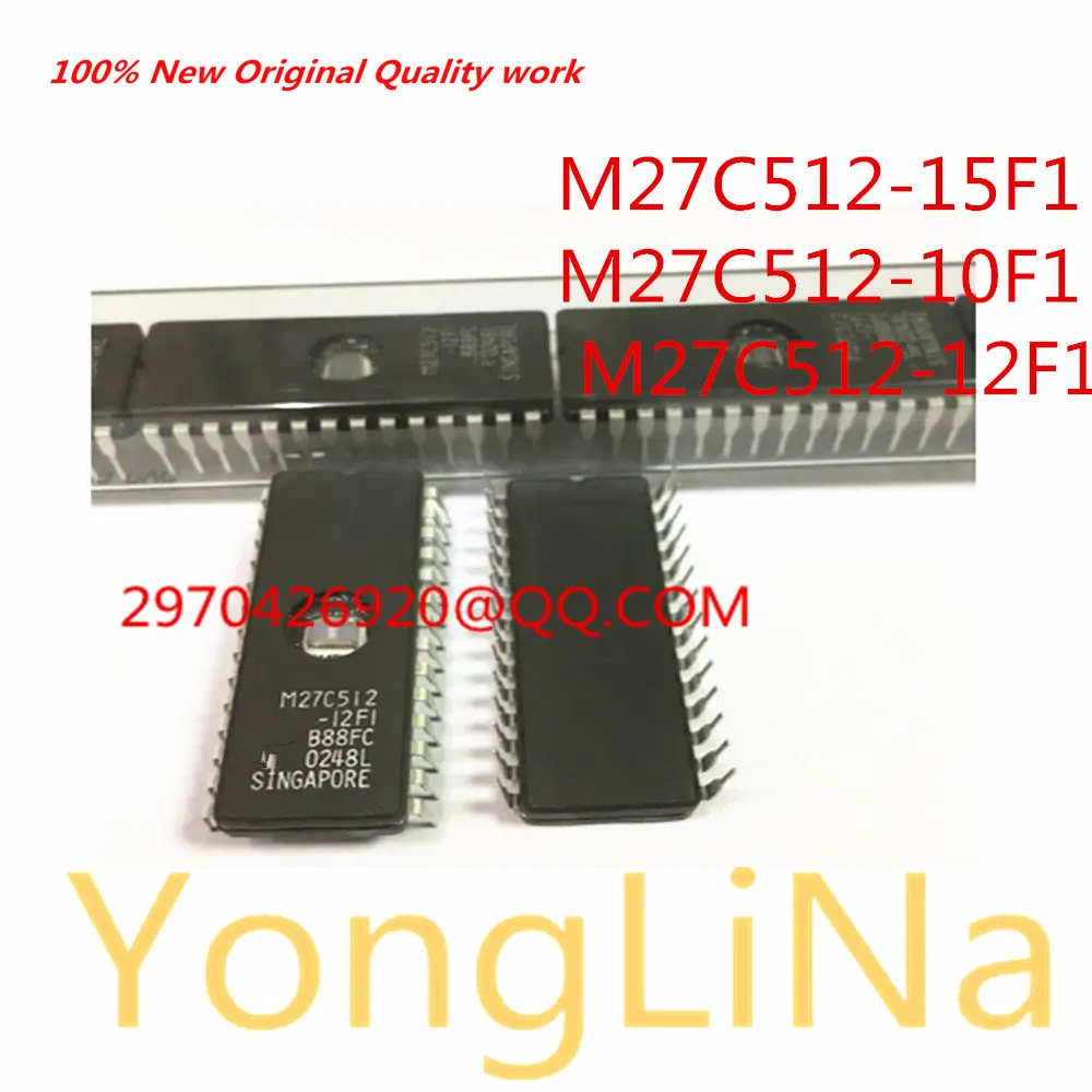 100%New Memory Chip 10PCS CDIP M27C512-15F1 M27C512-10F1 M27C512-12F1 M27C512