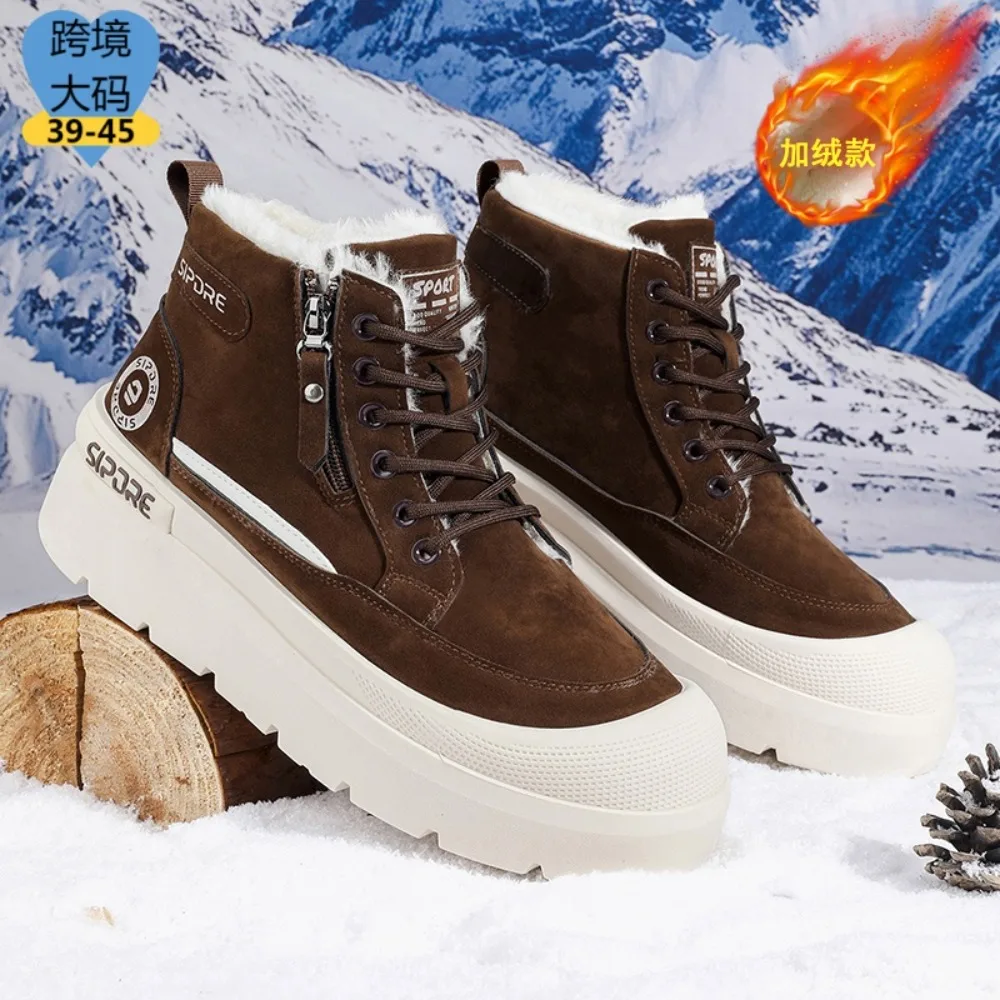 2025: Мужские высокие джинсовые ботинки, повседневная спортивная обувь, модные и модные мужские ботинки.