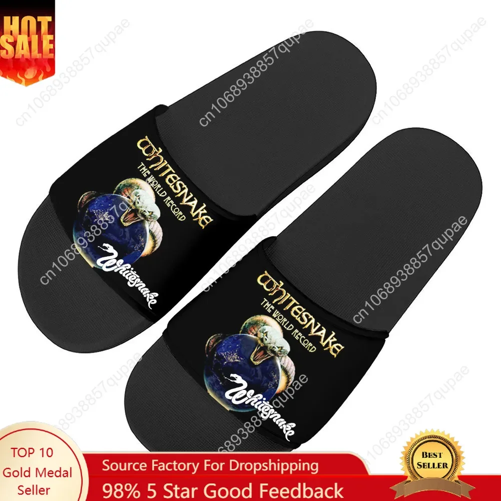 Whitesnake Music Rock Band Slippers Home Water Shoes Mens Womens Summer Slipper Retro hip hop street Indoor Outdoor Pool Sandals
