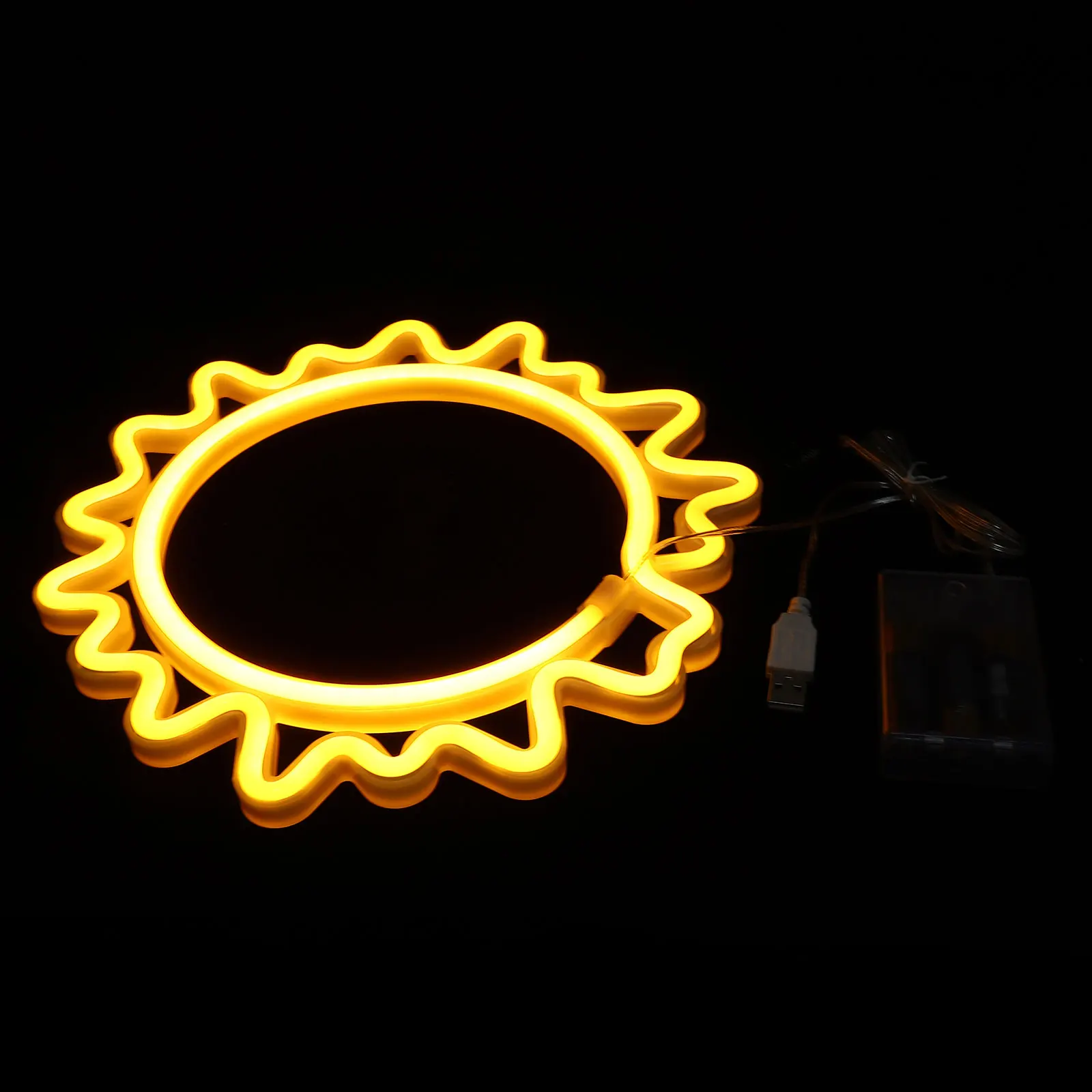 

Neon Night LED Shape Lamp Sun nament Neon Light Atmosphere Abs Room Atmosphere Small Night Lamp