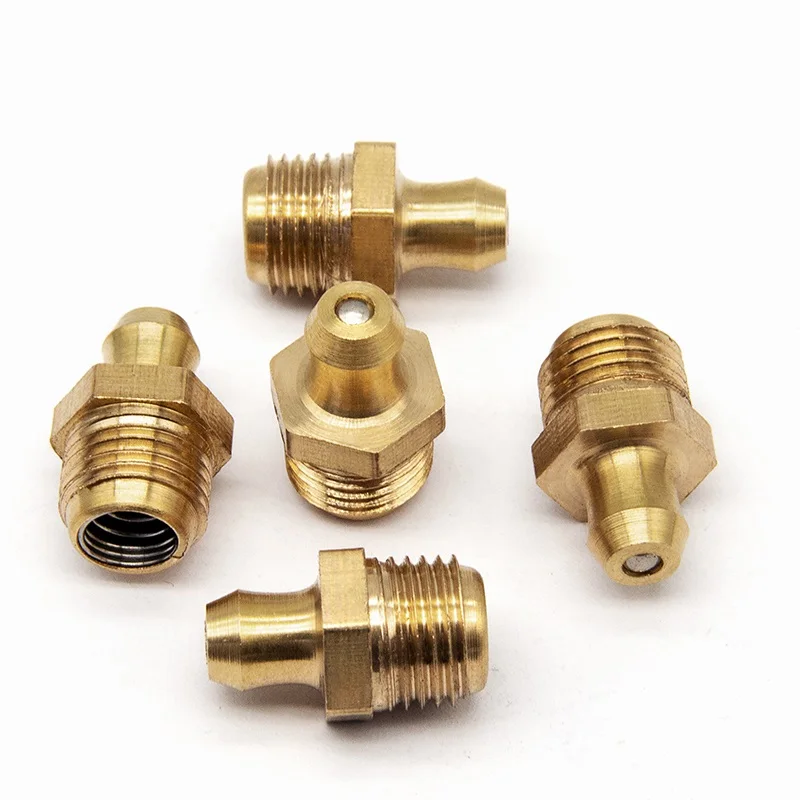 M4 M5 M8 M12 M14 M16 M20 النحاس الحلمة متري الإمبراطوري ذكر الموضوع مستقيم الكوع نوع النفط Zerk المناسب ل بندقية الشحوم #6