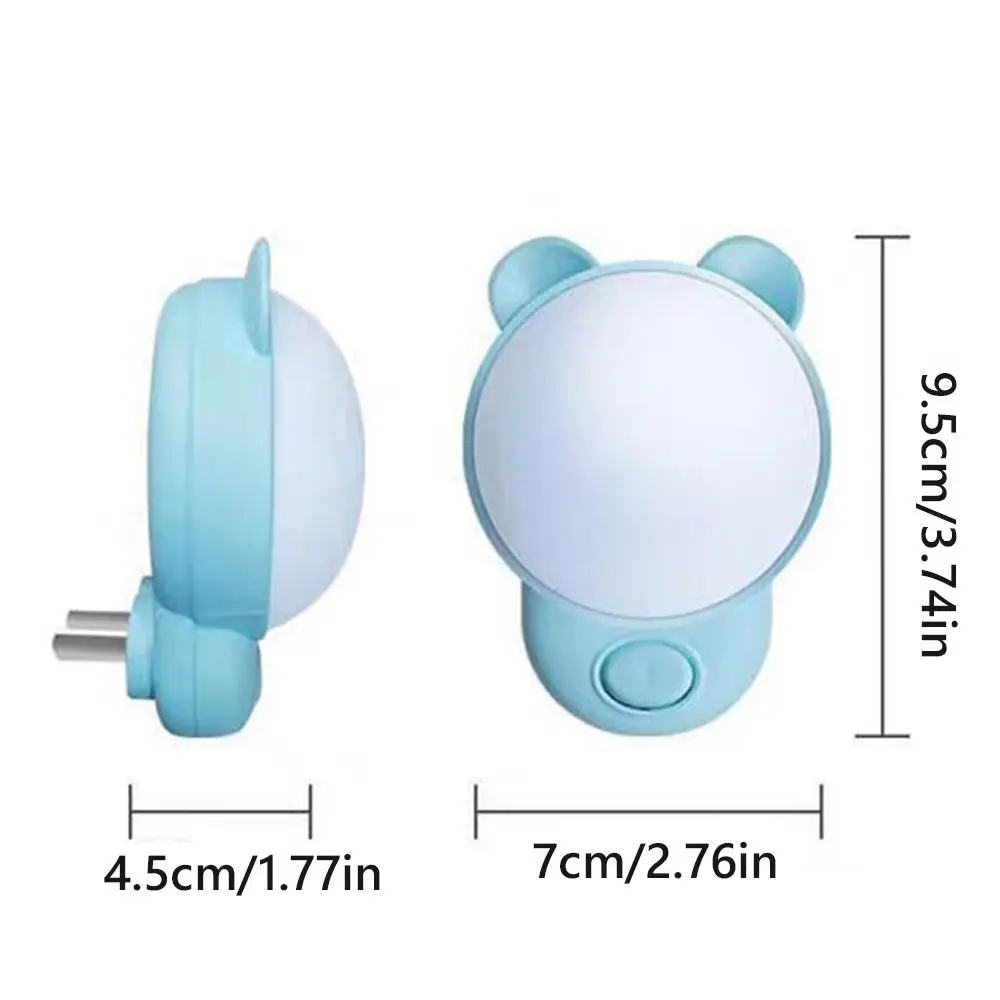 Warm Light ​​Energy Saving​​ LED Night Light Yellow Light White Light Bedside Lamp Soft Glow Plug-in Lights Bedroom Lighting