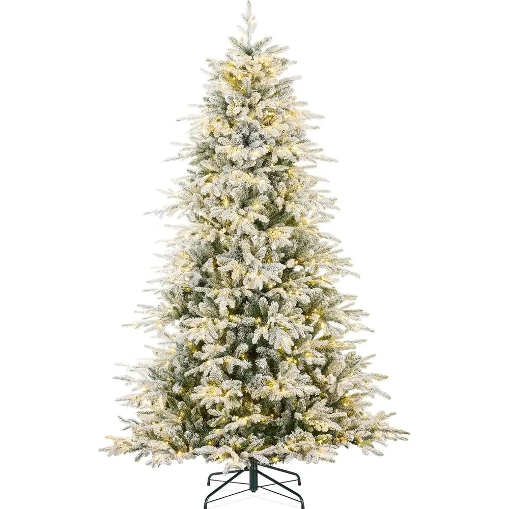 

7.5-Ton Pre-lit Realistic Noble Fir Tree with 700 LED Lights, Dual White & Multicolor Options