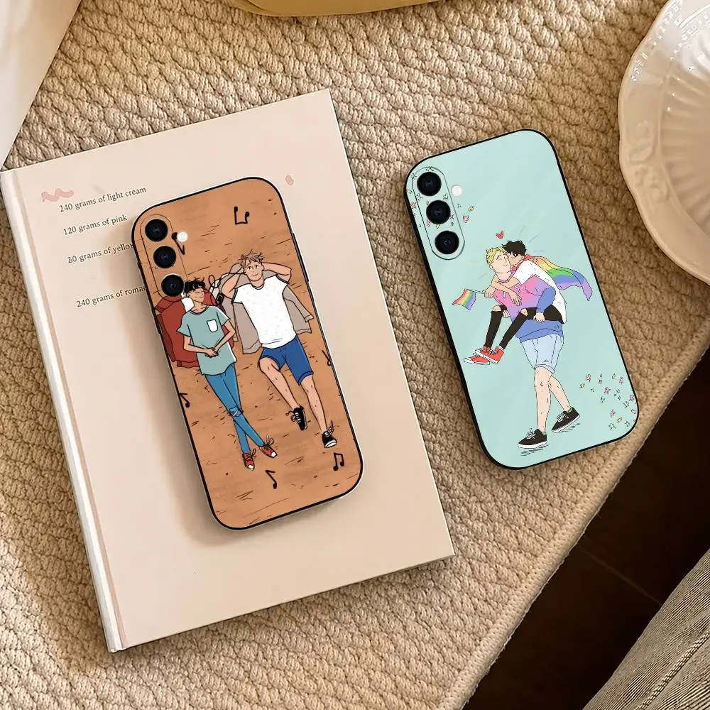 Movie  New Heartstopper BL Phone Case For Samsung A73 20,21s,22,31,32,52,53,72 Soft Black Shell