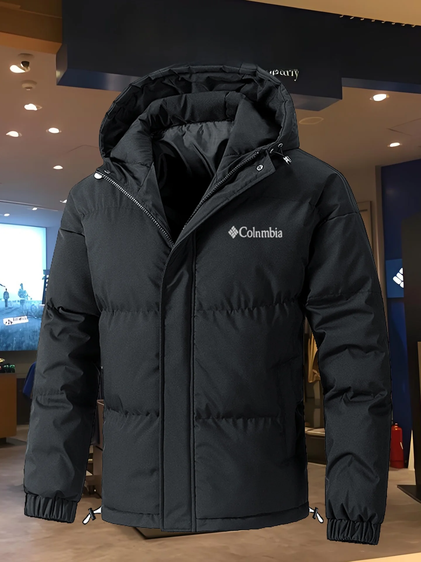 

Мужская утепленная зимняя куртка-пуховик с капюшоном, повседневная, на хлопковой подкладке, большие размеры, стандартный крой, для отдыха