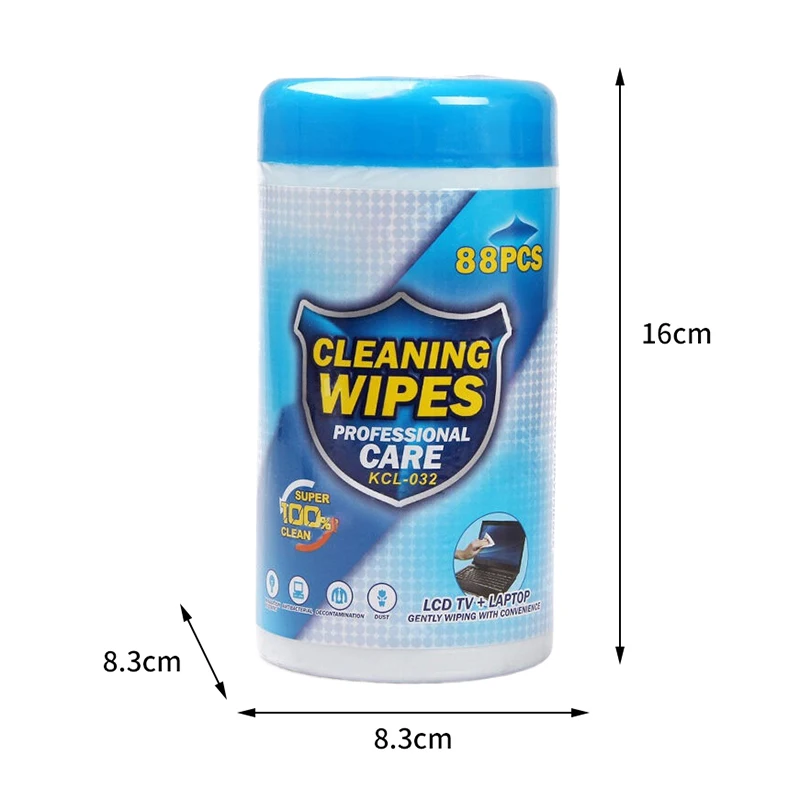 88PCS/Box Soft Anti-static Cleaning Wipes Wet Tissues For Computer Laptop LCD Monitor TV Mobile Phone Screen Digital Products