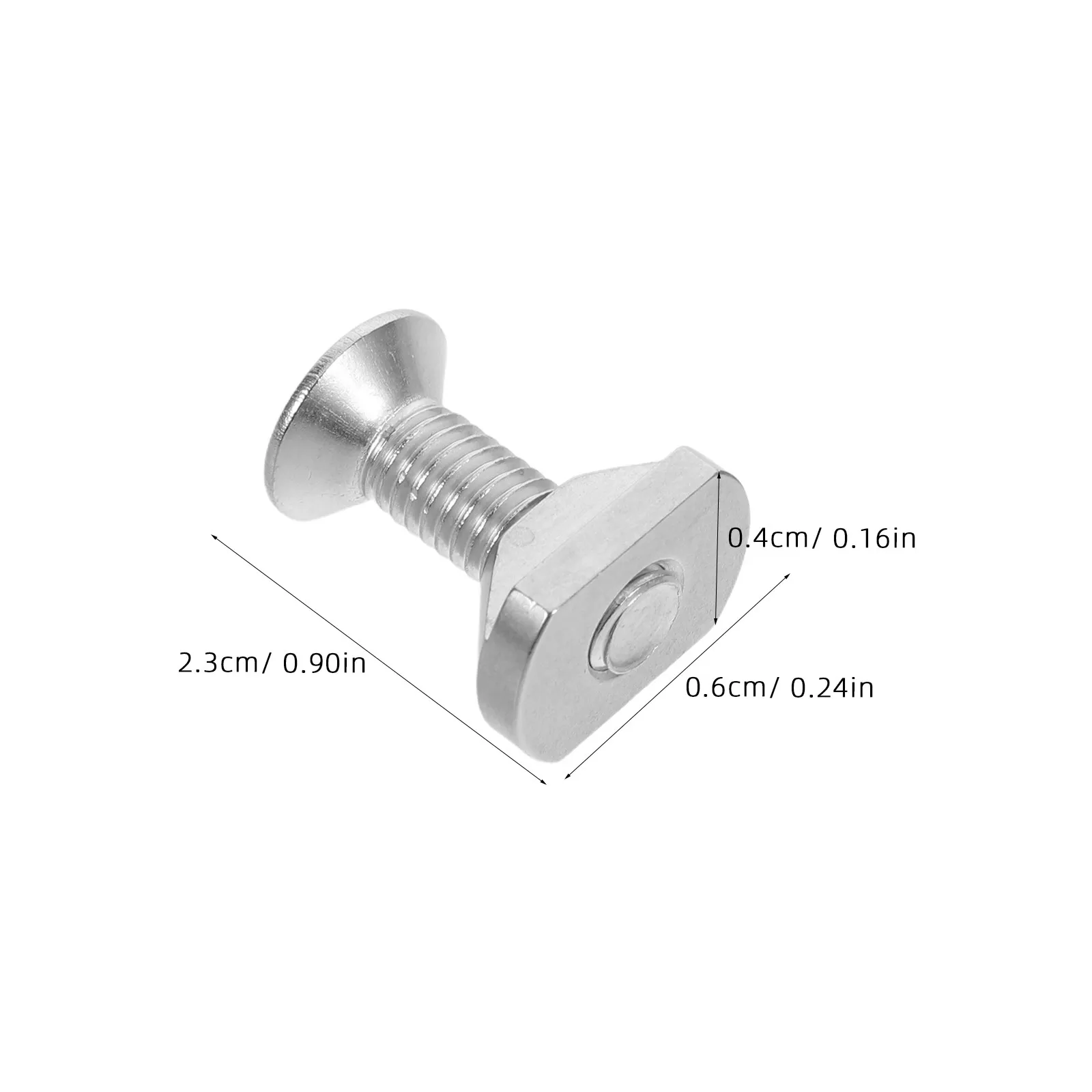 4Pcs Hydrofoil Screw Set Stainless Steel M6 T-Nuts Hexagonal Screws Surfboard Foil Mounting Nuts Sliding Kit for Wing Foil Sup
