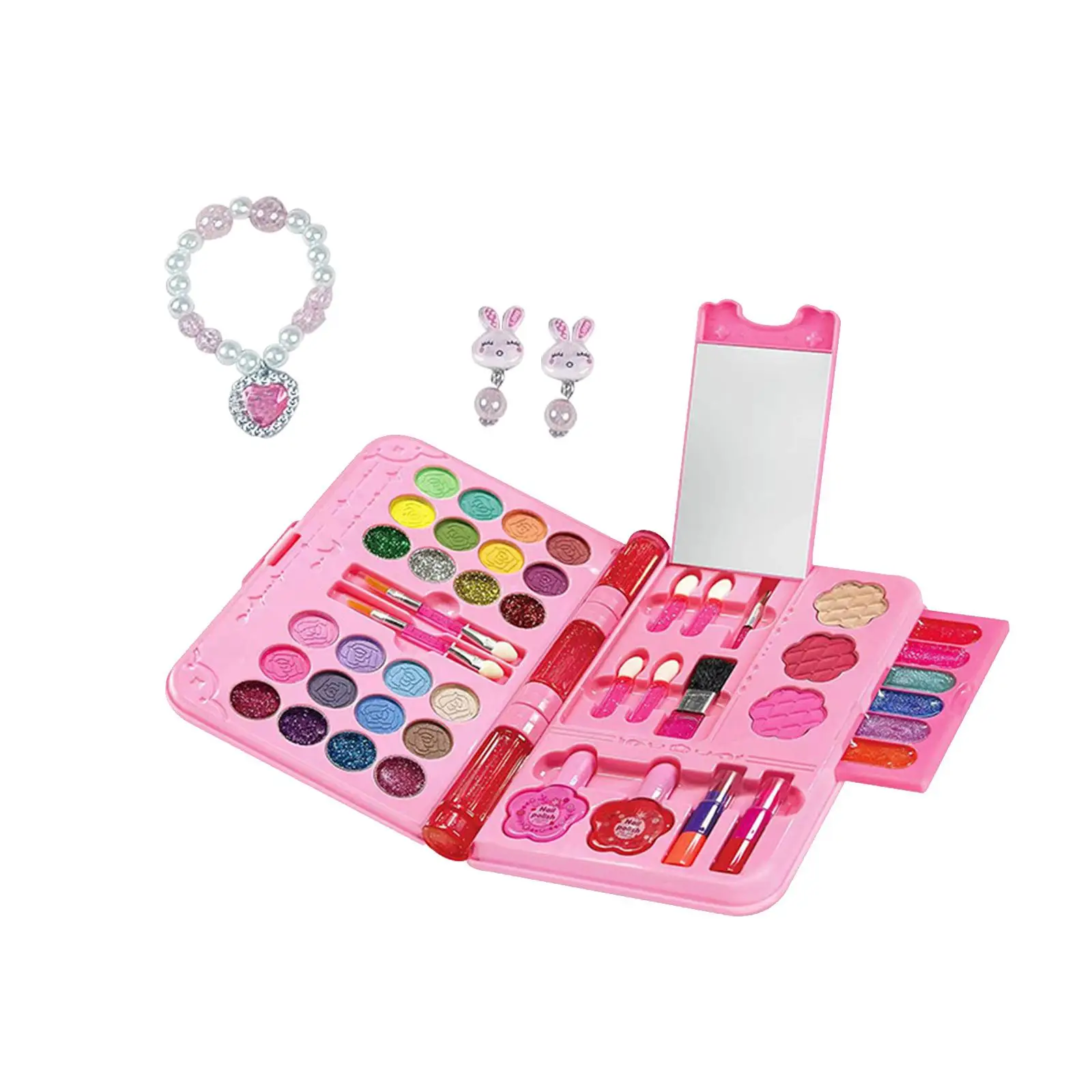 Pretend Play Makeup Toy Set Cosmetic Toy Beauty Set for Kids Toddlers Girls